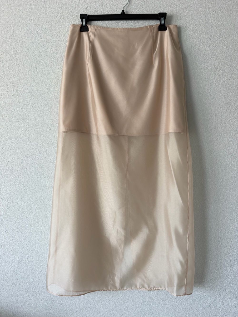 Antonio Melani Priscilla Skirt Womens 8 Taupe Satin Midi NWT Lined Formal $120 - Picture 13 of 14